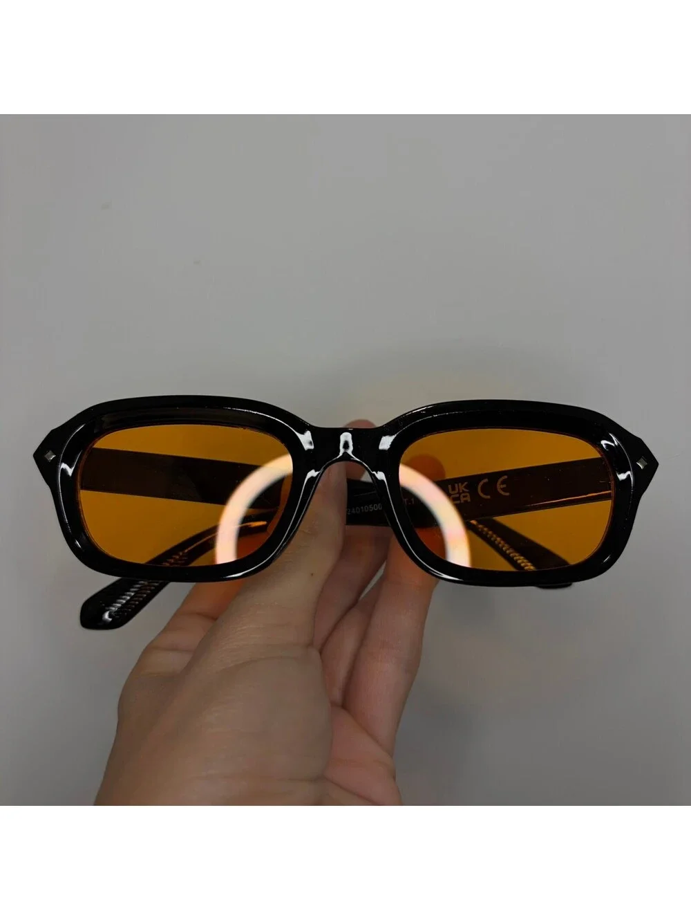 Orange Tint Modern Sunglasses A-53